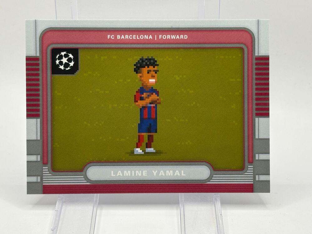2025-26 Topps UEFA Flagship Edition Lamine Yamal 8-Bit Shots Barcelona Spain